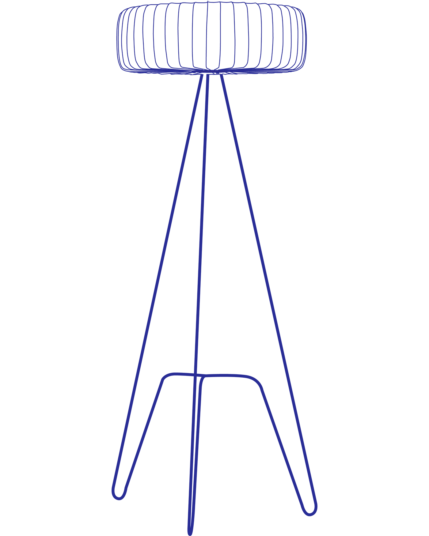 M Floor Lamp - size: Tall