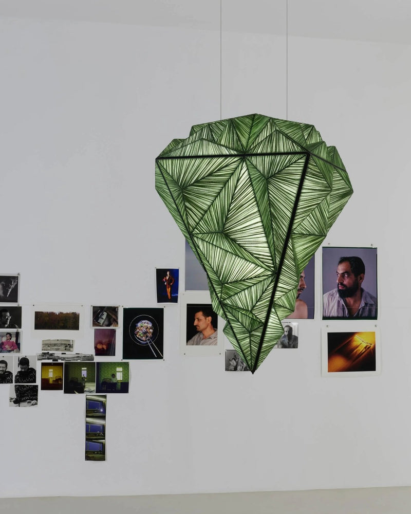 Zooid Pendant Light in Grass silk