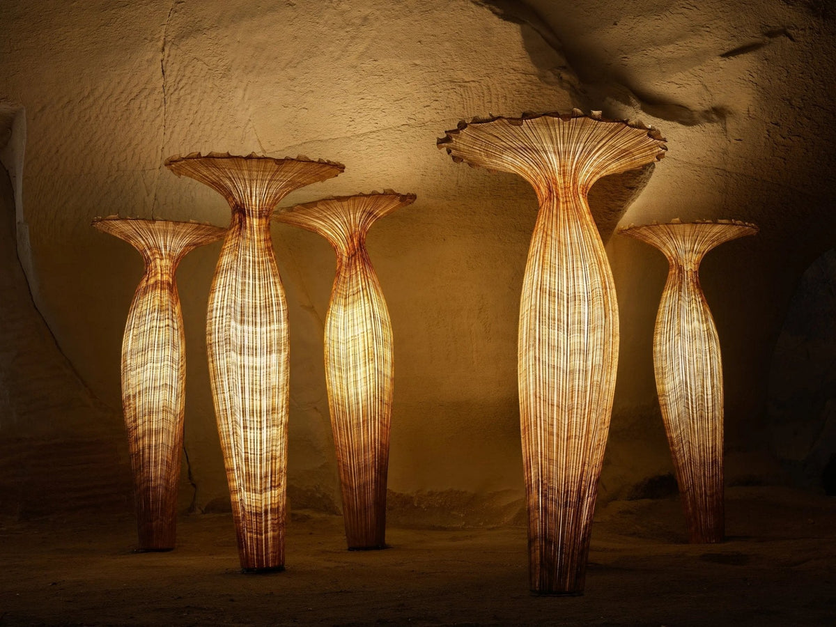 Limited-Edition Morning Glory Floor Lamp - Aqua Creations Studio