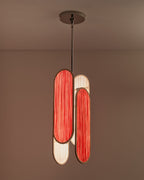 Chicago Chandelier hand-dyed silk chandelier Aqua Creations