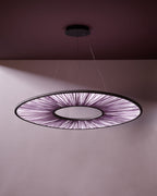 Manhattan Pendant Light Large (47"/ 120 cm) hand-dyed silk pendant light Aqua Creations