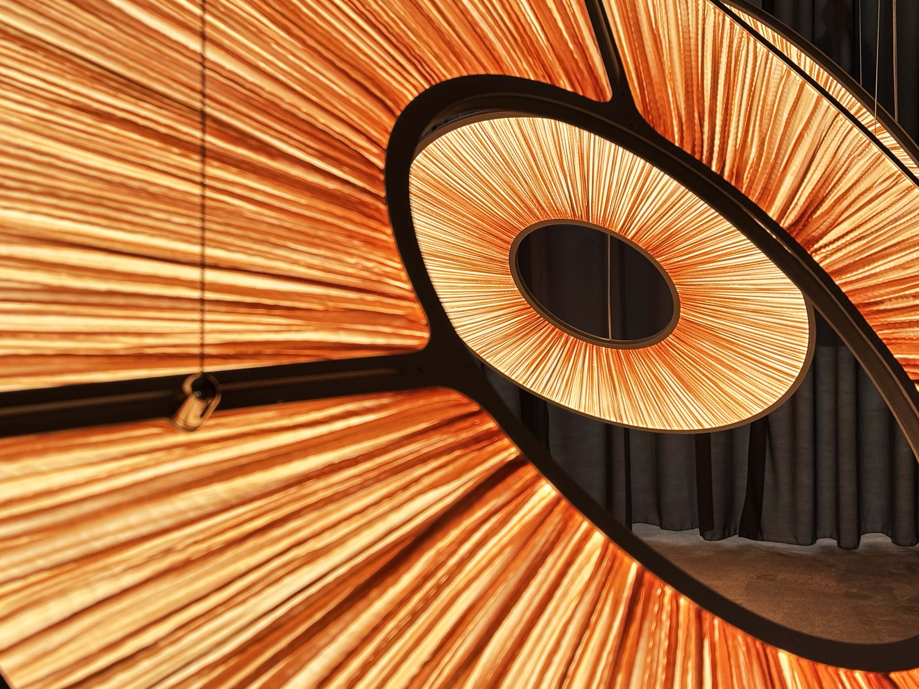 Manhattan Pendant light installation Euroluce 2025 detail