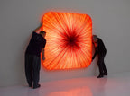 Nara Wall & Ceiling Light hand-dyed silk wall and ceiling light Aqua Creations