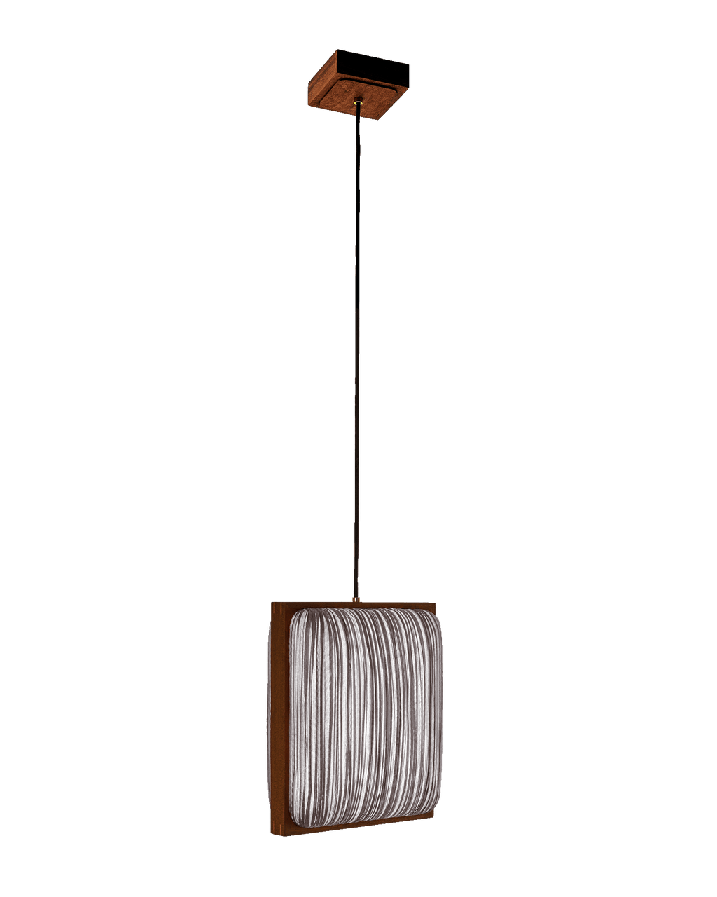 Simon Says Yes Pendant Light — statement pendant light in Silver hand-dyed silk by Aqua Creations