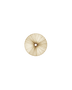 Stand By wall and ceiling light, soft ambient lighting disc in Cream pleated silk, front view, Aqua Creations