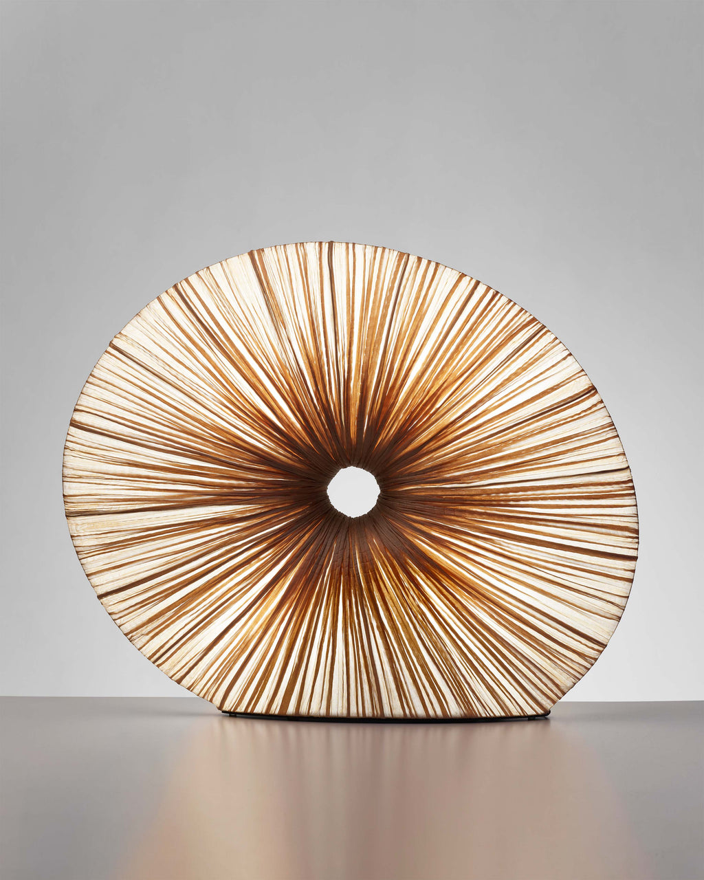 Rigua Table Lamp hand-dyed silk table lamp Aqua Creations