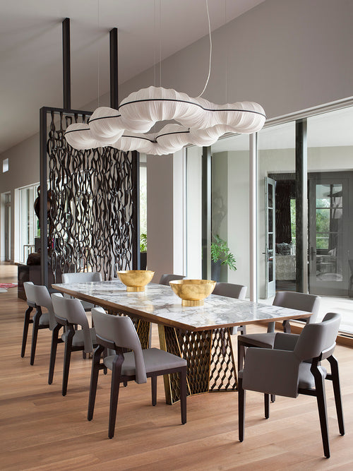 Rotini Chandelier designer handmade chandelier by Aqua Creations