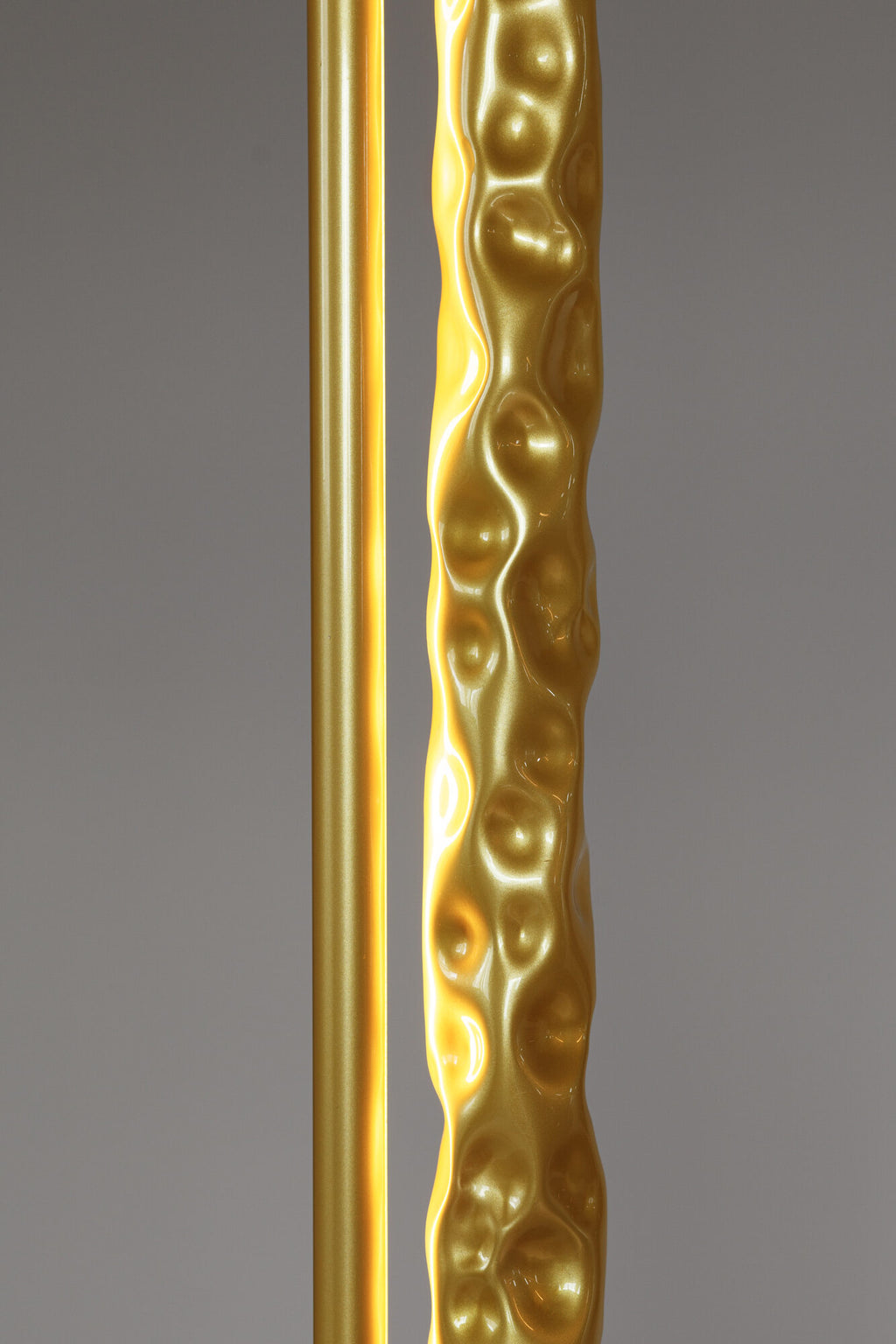 Gliding Carve Trio Suspended — sculptural pendant light in hand-dyed silk by Aqua Creations