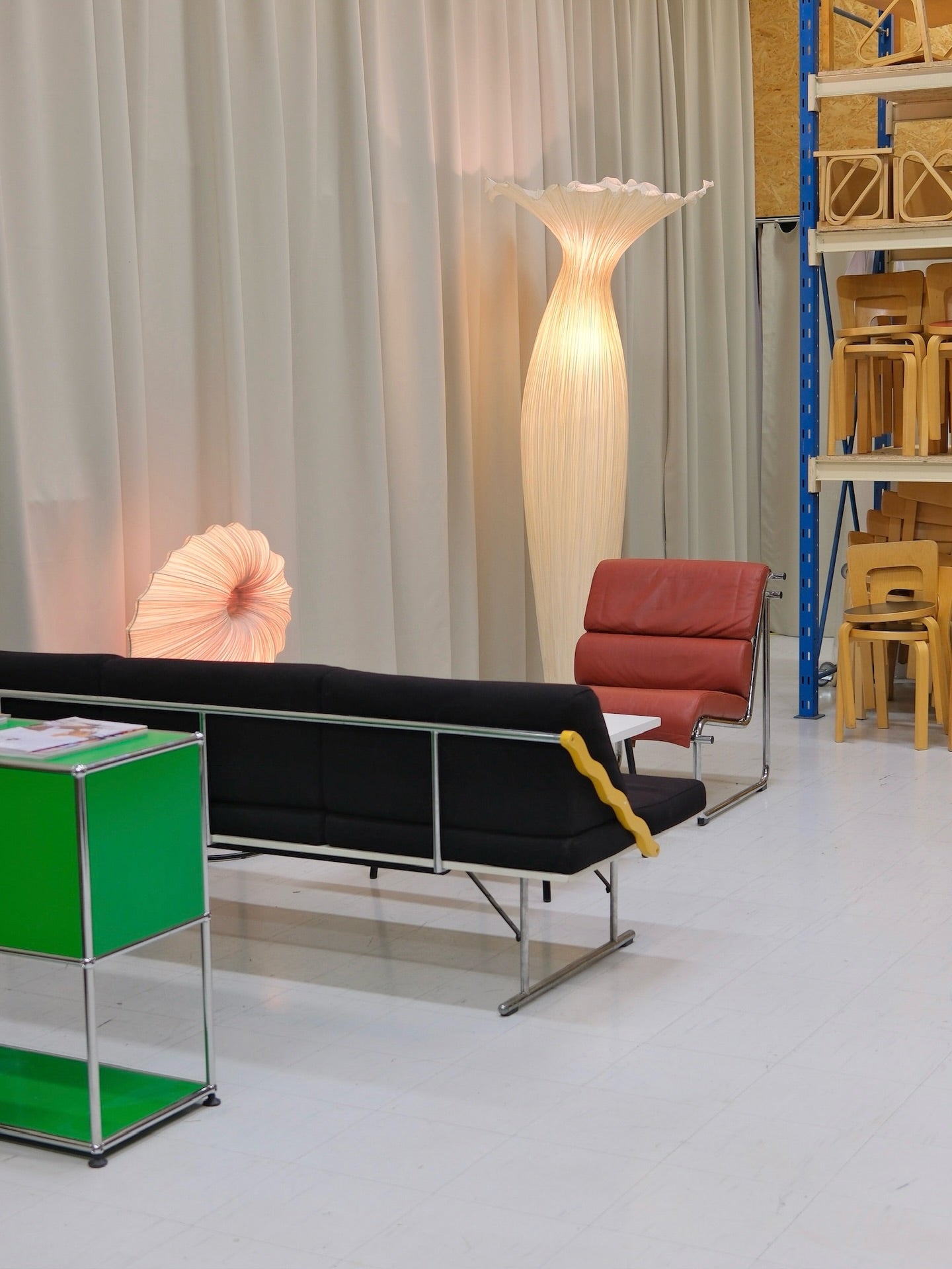 Viola Table Lamp and Morning Glory Floor Lamp at Pino Interiors