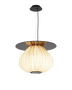 C3+ Pendant Light — sculptural pendant light in hand-dyed silk by Aqua Creations