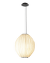 C4 Pendant Light — sculptural pendant light in hand-dyed silk by Aqua Creations