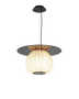 C5+ Pendant Light — backlit and sculptural pendant light in hand-dyed silk by Aqua Creations