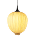 Handmade hand-pleated silk pendant light: Dippa Pendant Light in Gold silk by Aqua Creations