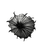 Medusa wall light in Coal silk, among the rare wall sconces for living room settings that double as art, Aqua Creations