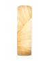 Handmade sculptural floor lamp: Mino Floor Lamp in Gold silk by Aqua Creations