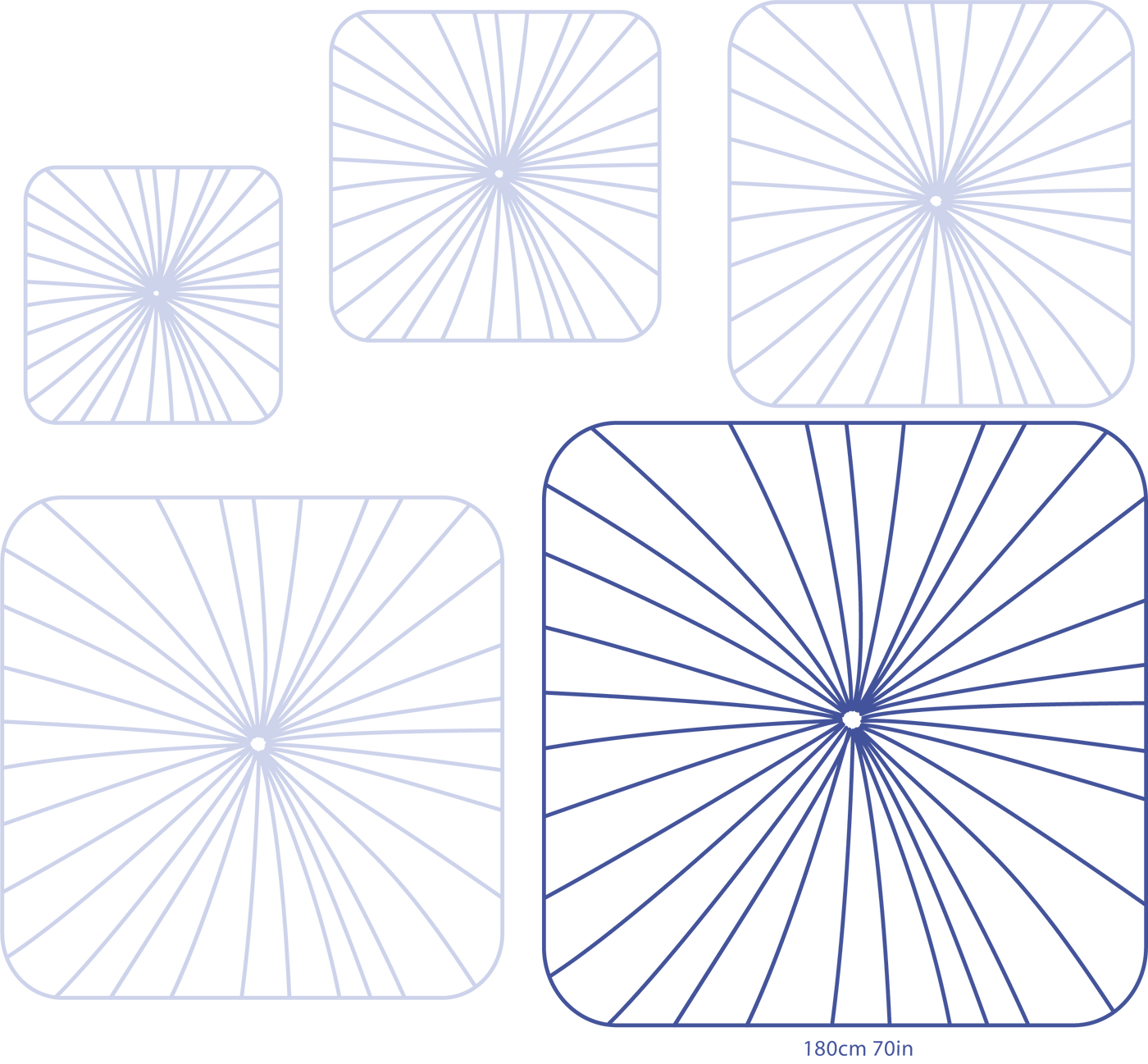 Nara Wall & Ceiling Light - size: 180cm 70in