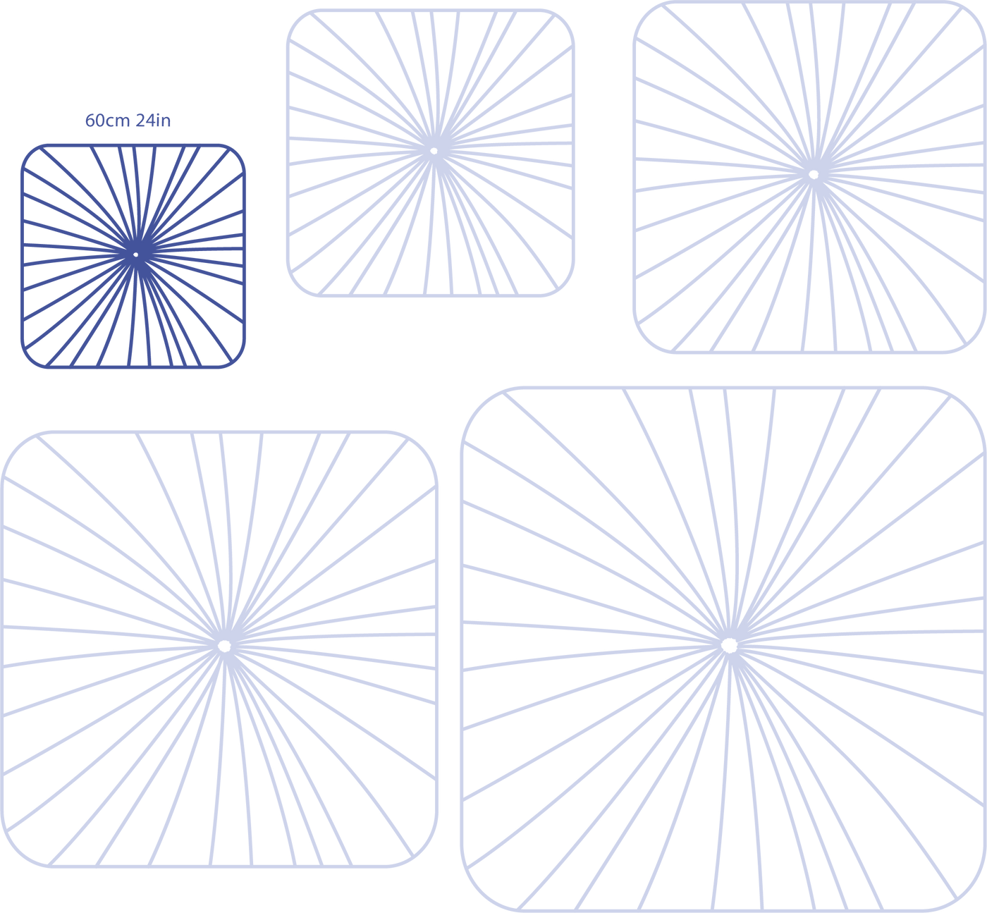 Nara Wall & Ceiling Light - size: 60cm 24in