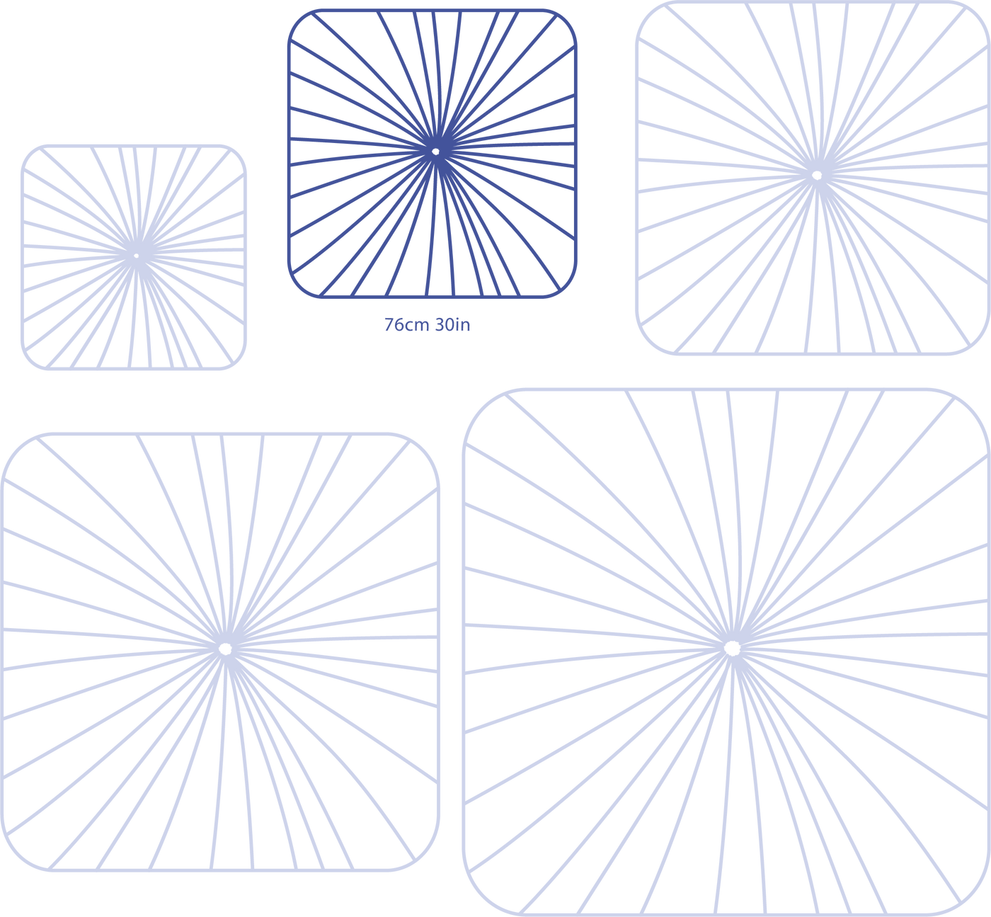 Nara Wall & Ceiling Light - size: 76cm 30in