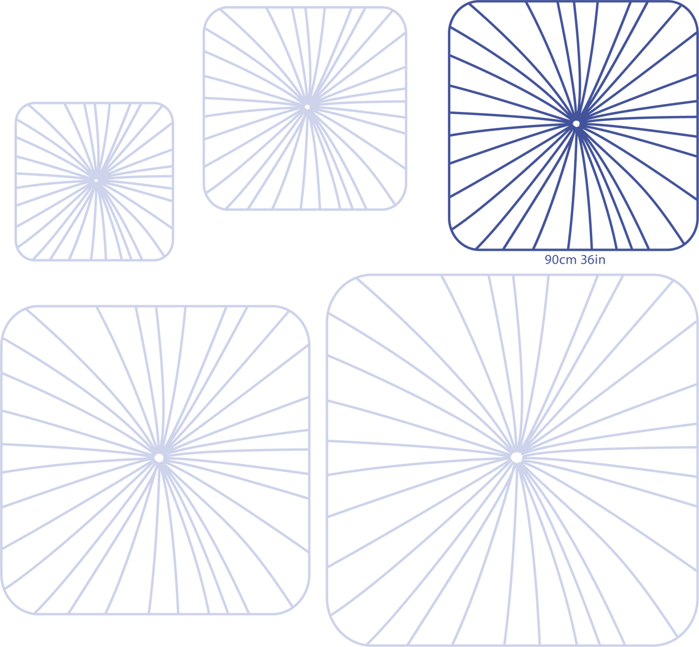 Nara Wall & Ceiling Light - size: 90cm 36in