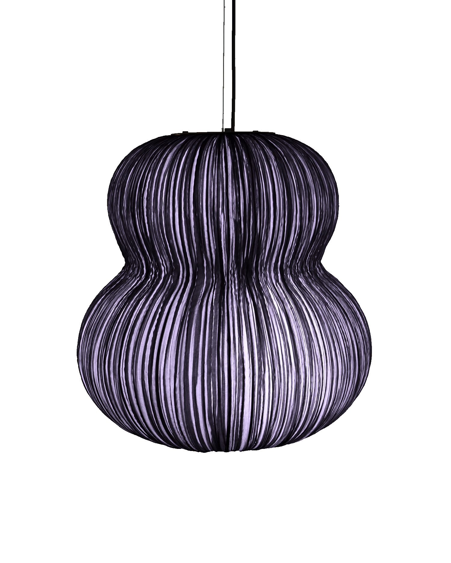 Oji Silk Pendant Light in Dark Silk
