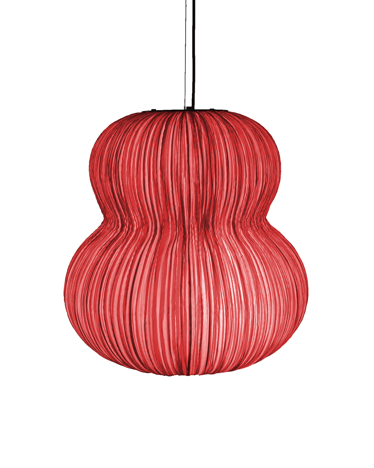 Oji Silk Pendant Light in Flame Silk