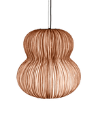 Oji Silk Pendant Light in Redwood Silk