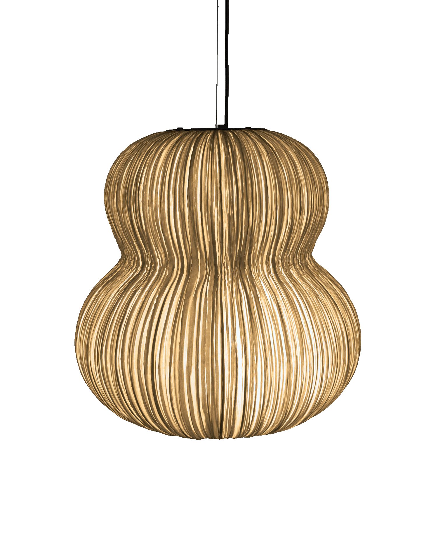 Oji Silk Pendant Light in Sand Silk