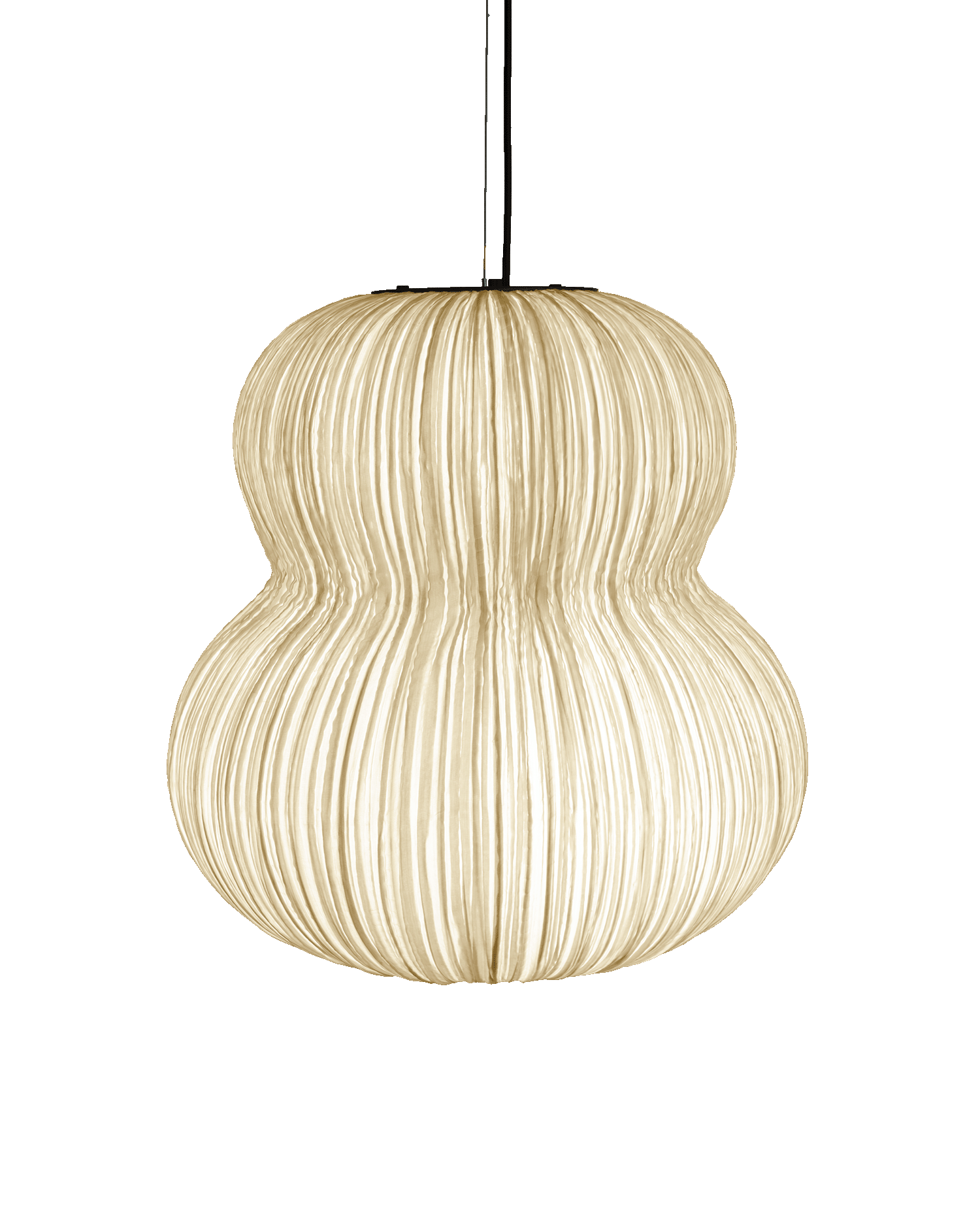 Oji Silk Pendant Light in Shell Silk