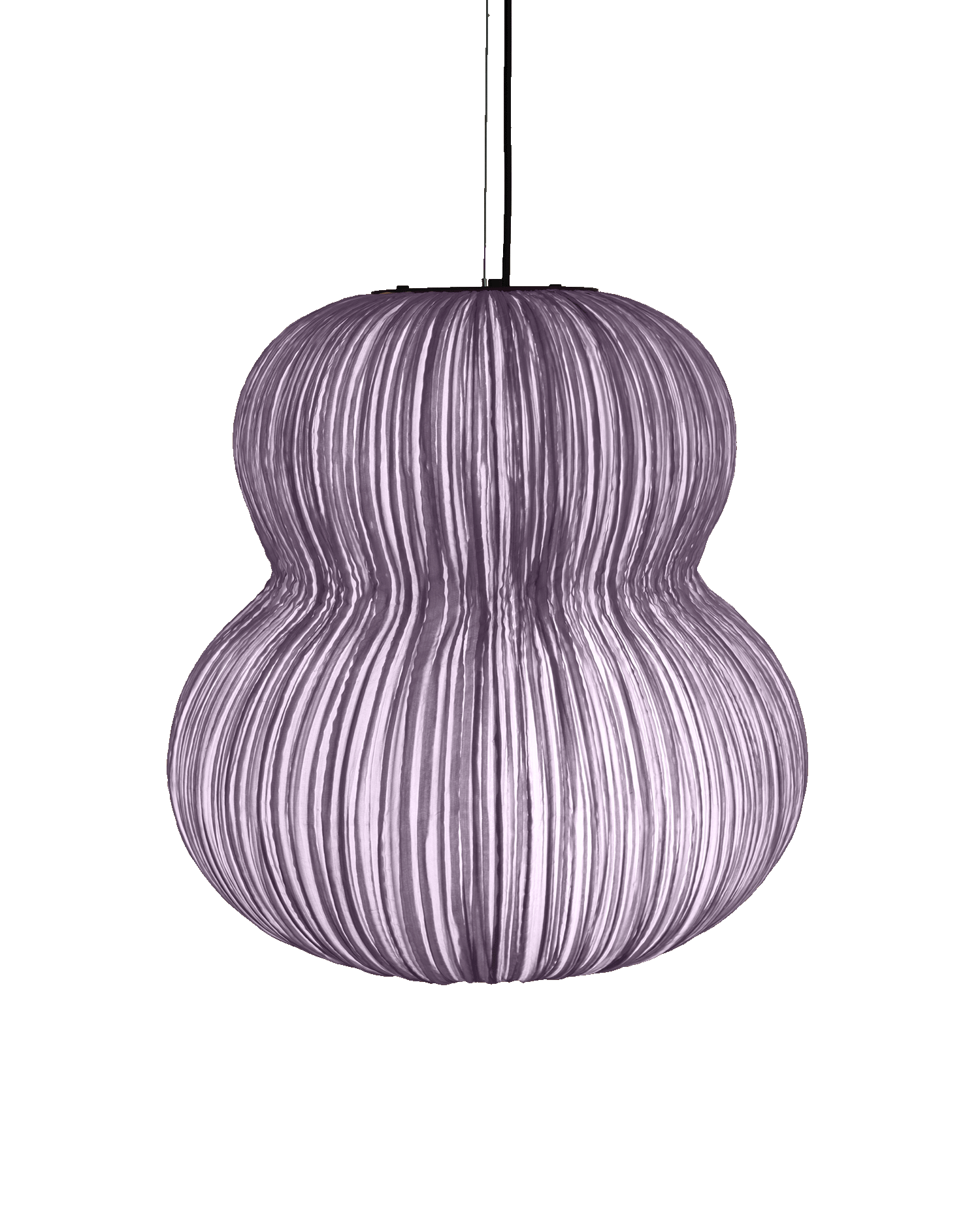 Oji Silk Pendant Light in Smoke Silk