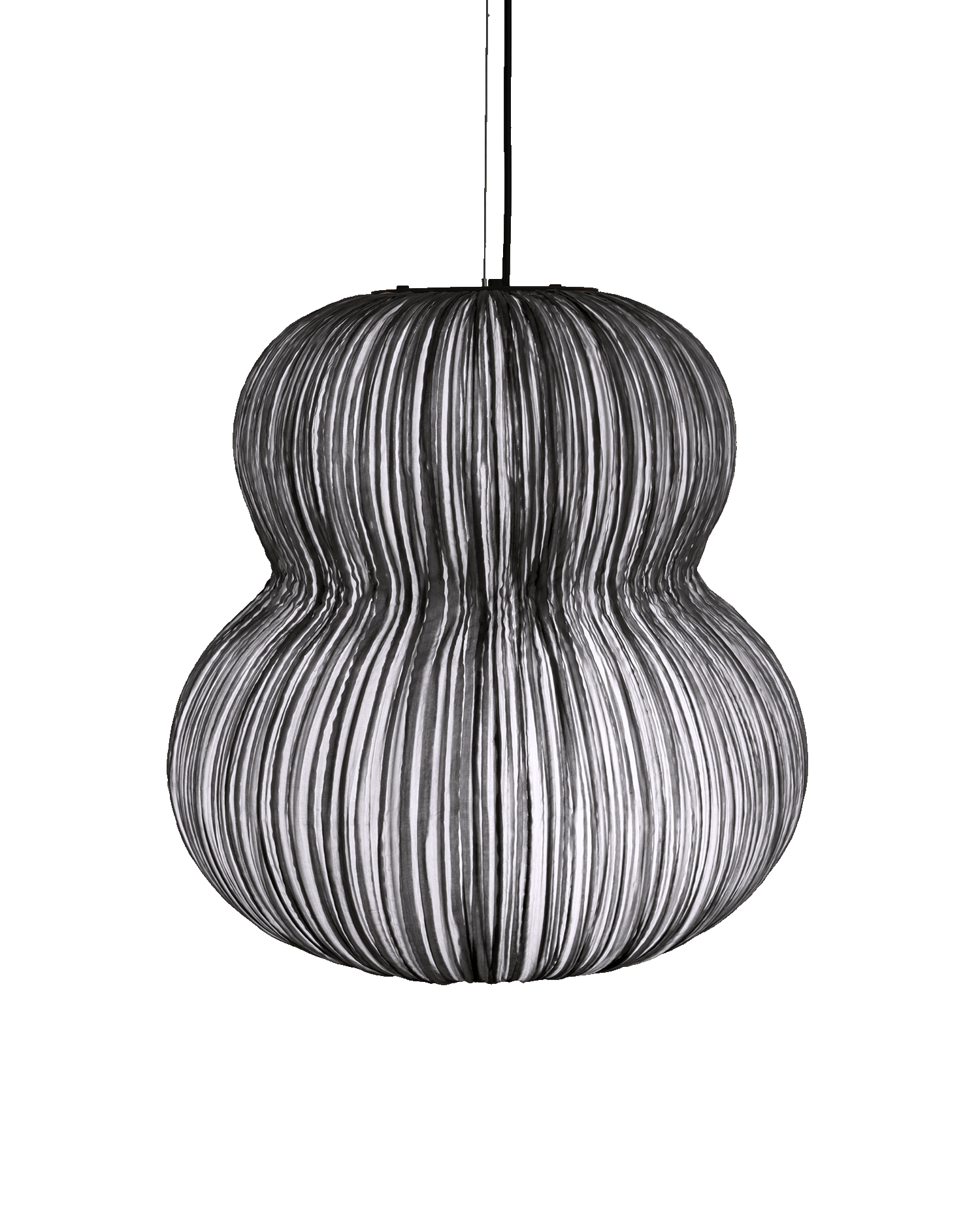 Oji Silk Pendant Light in Stone Silk