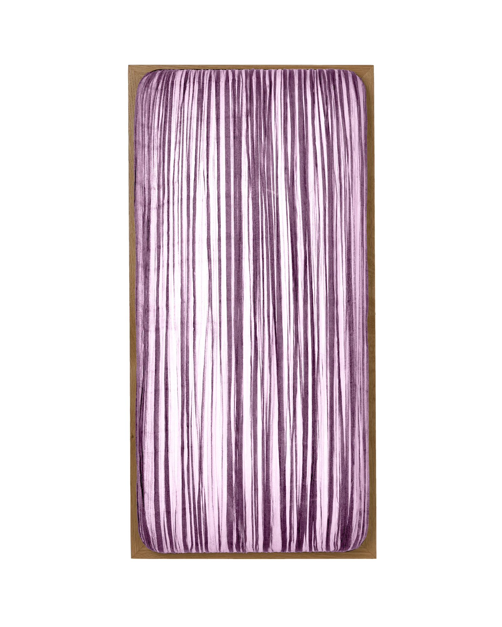 Simon Says Maybe Wall & Ceiling Light in Smoke silk color & Oak wooden Frame