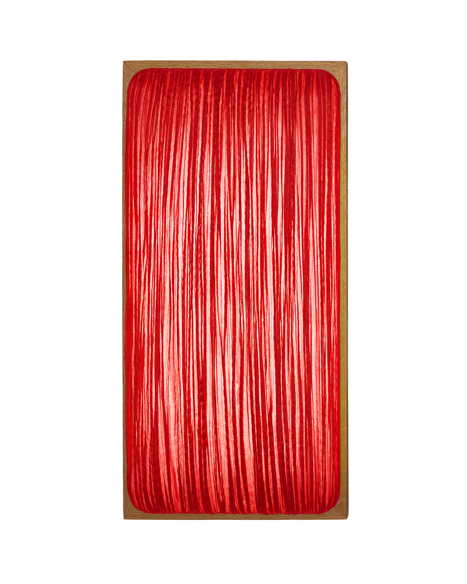 Simon Says Maybe Wall & Ceiling Light in Flame silk color & Oak wooden Frame