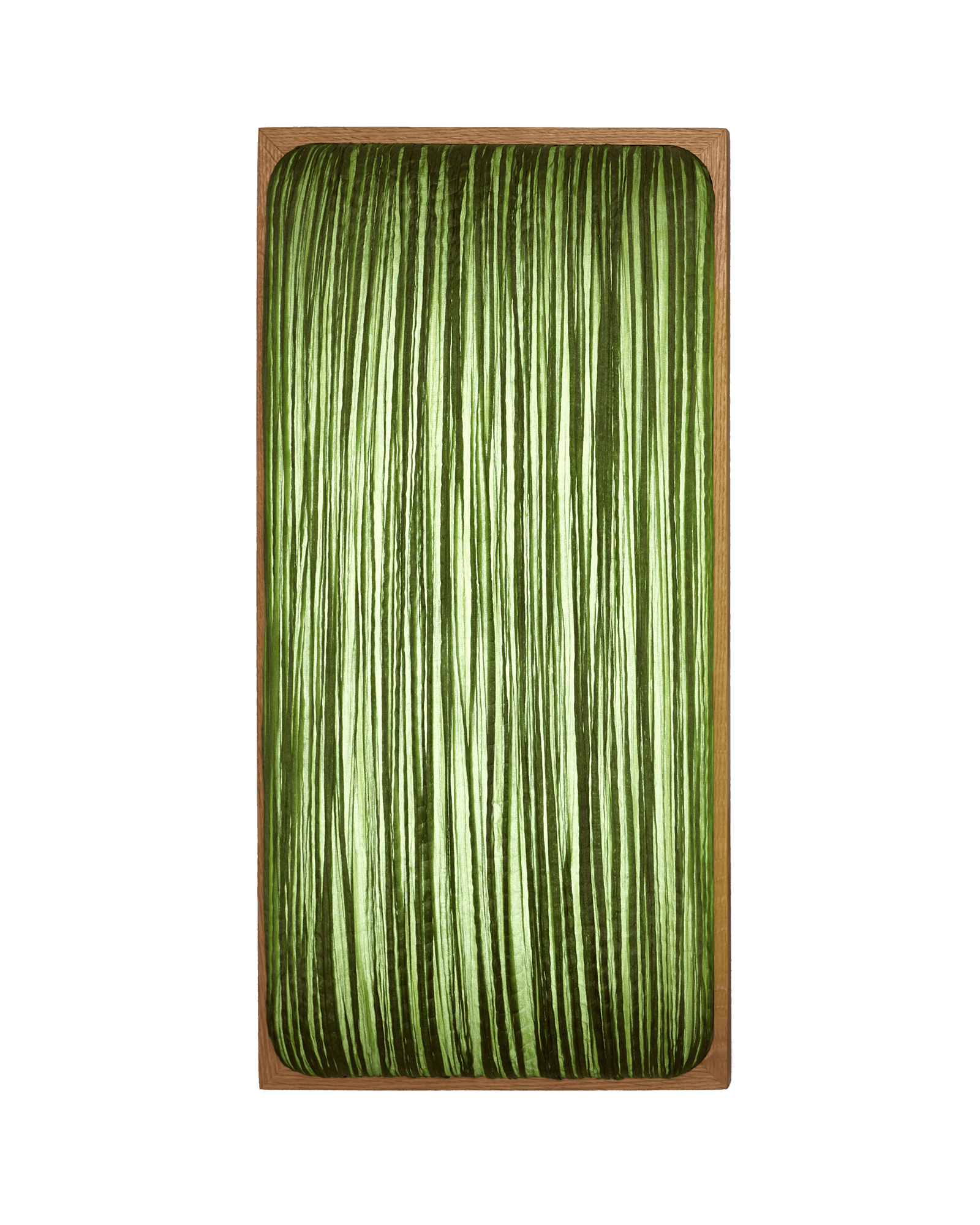 Simon Says Maybe Wall & Ceiling Light in Grass silk color & Oak wooden Frame