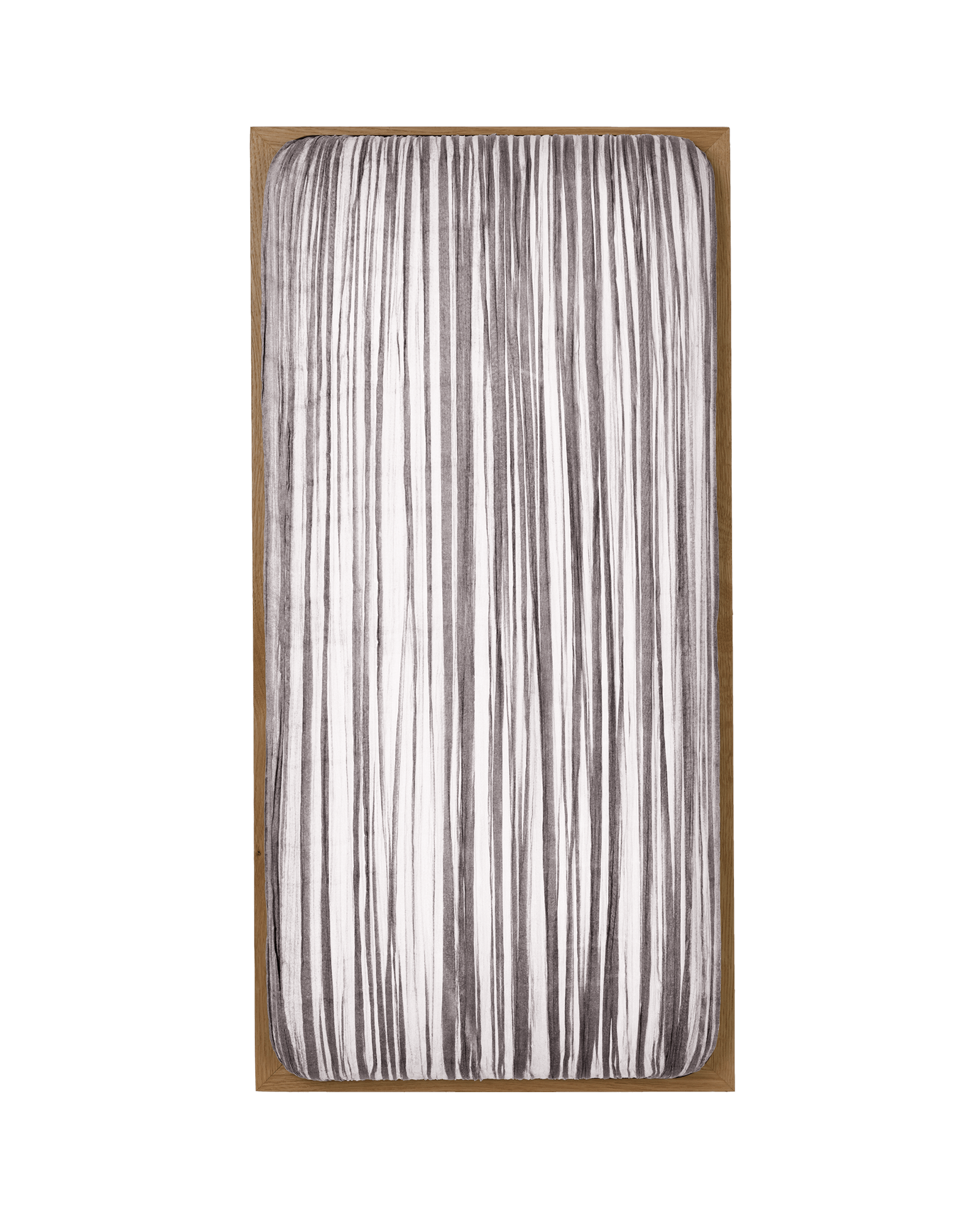 Simon Says Maybe Wall & Ceiling Light in Silver silk color & Oak wooden Frame