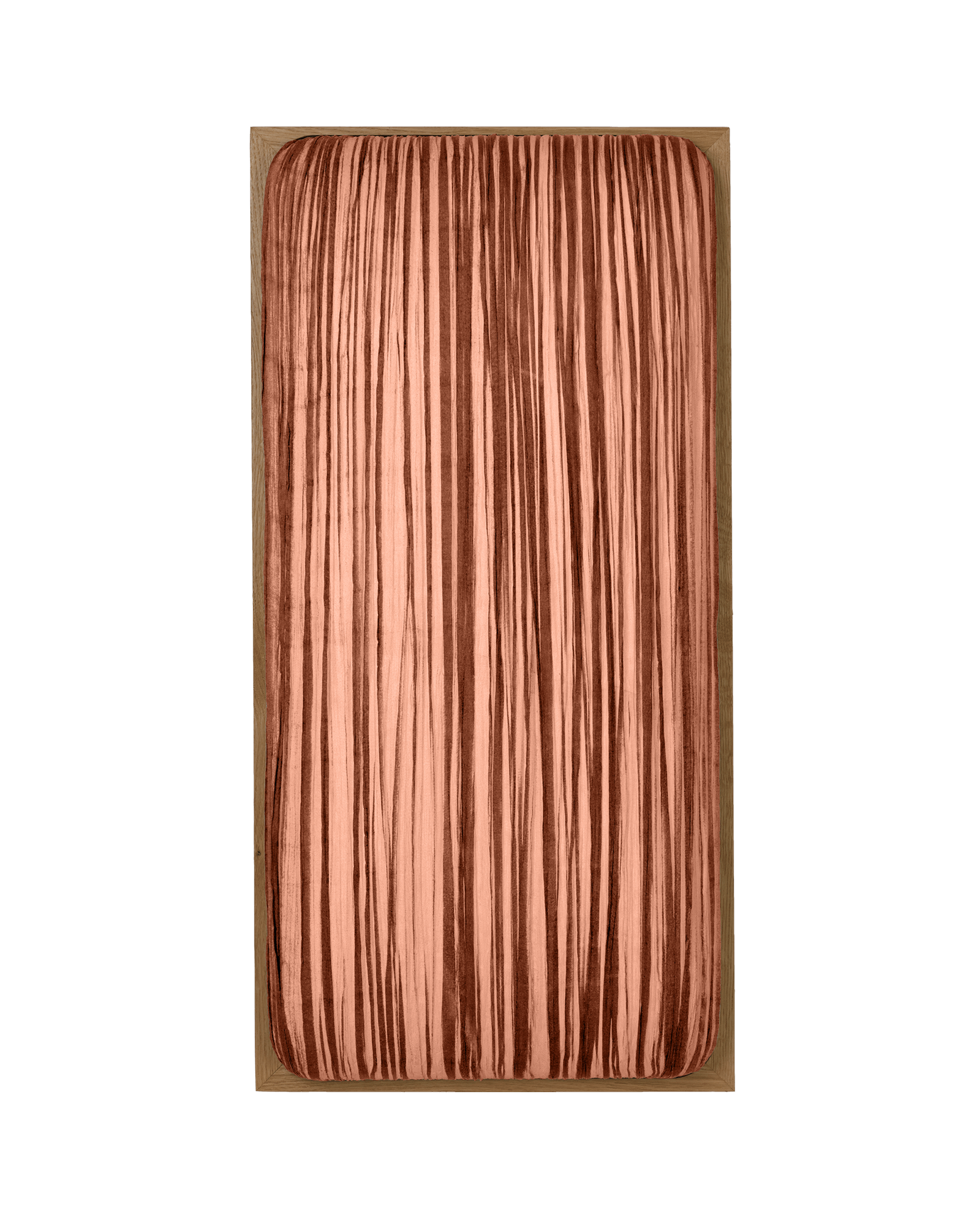 Simon Says Maybe Wall & Ceiling Light in redwood silk color & Oak wooden Frame