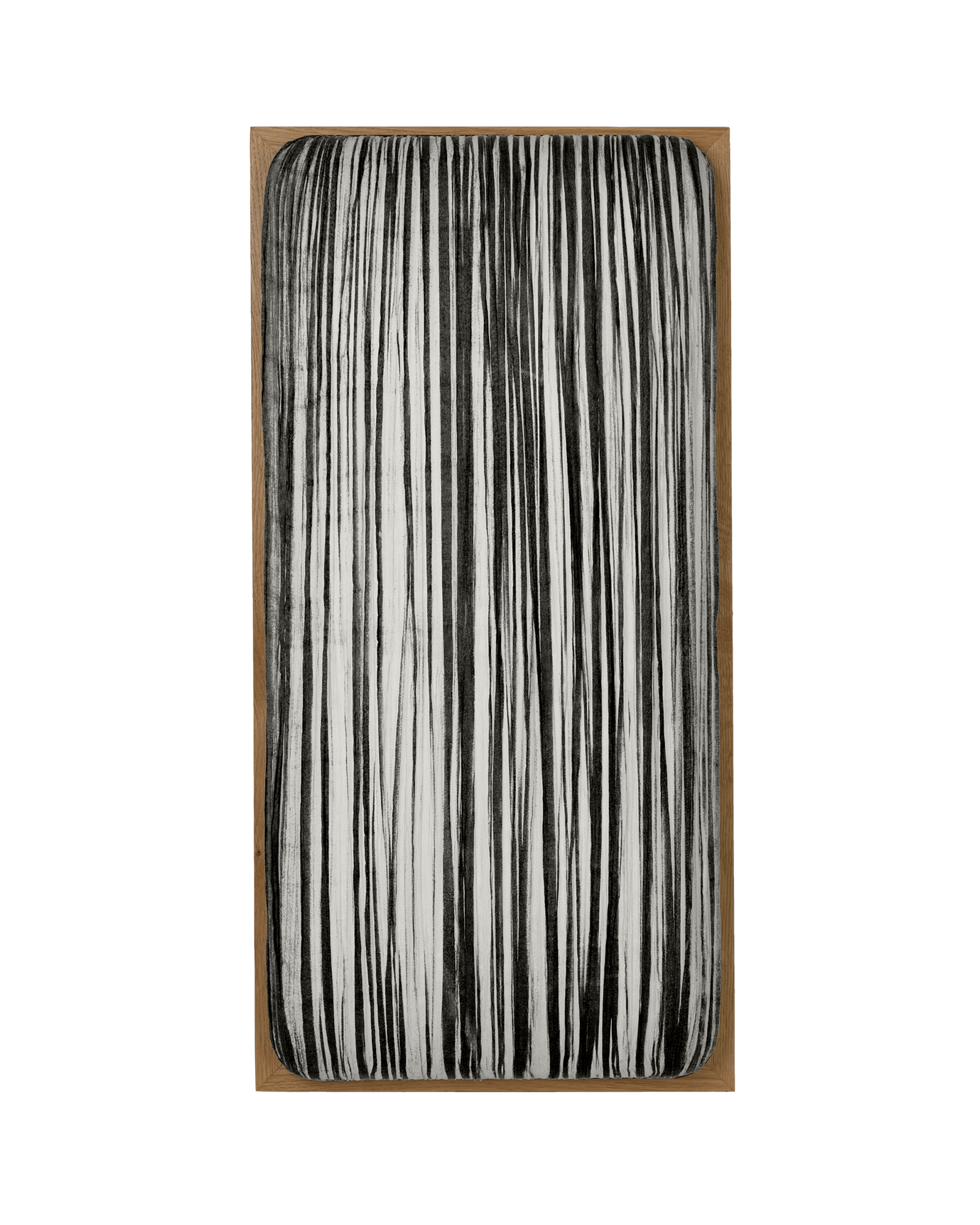 Simon Says Maybe Wall & Ceiling Light in Stone silk color & Oak wooden Frame