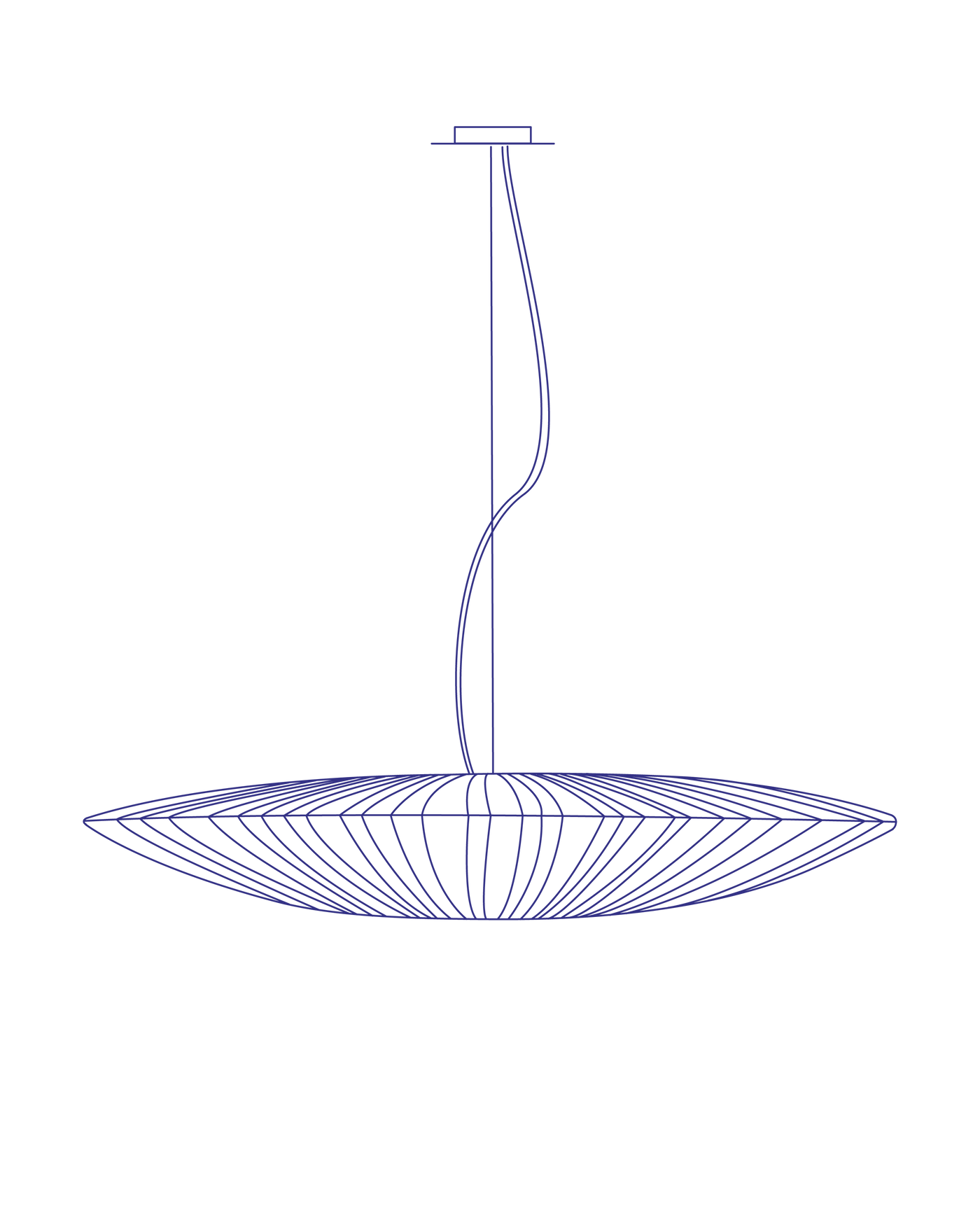 Stand By Pendant Light Large Sizes - size: 156cm 61in