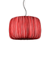 Te Silk Pendant Light in Flame hand-dyed silk, designer pendant light for dining room, Aqua Creations