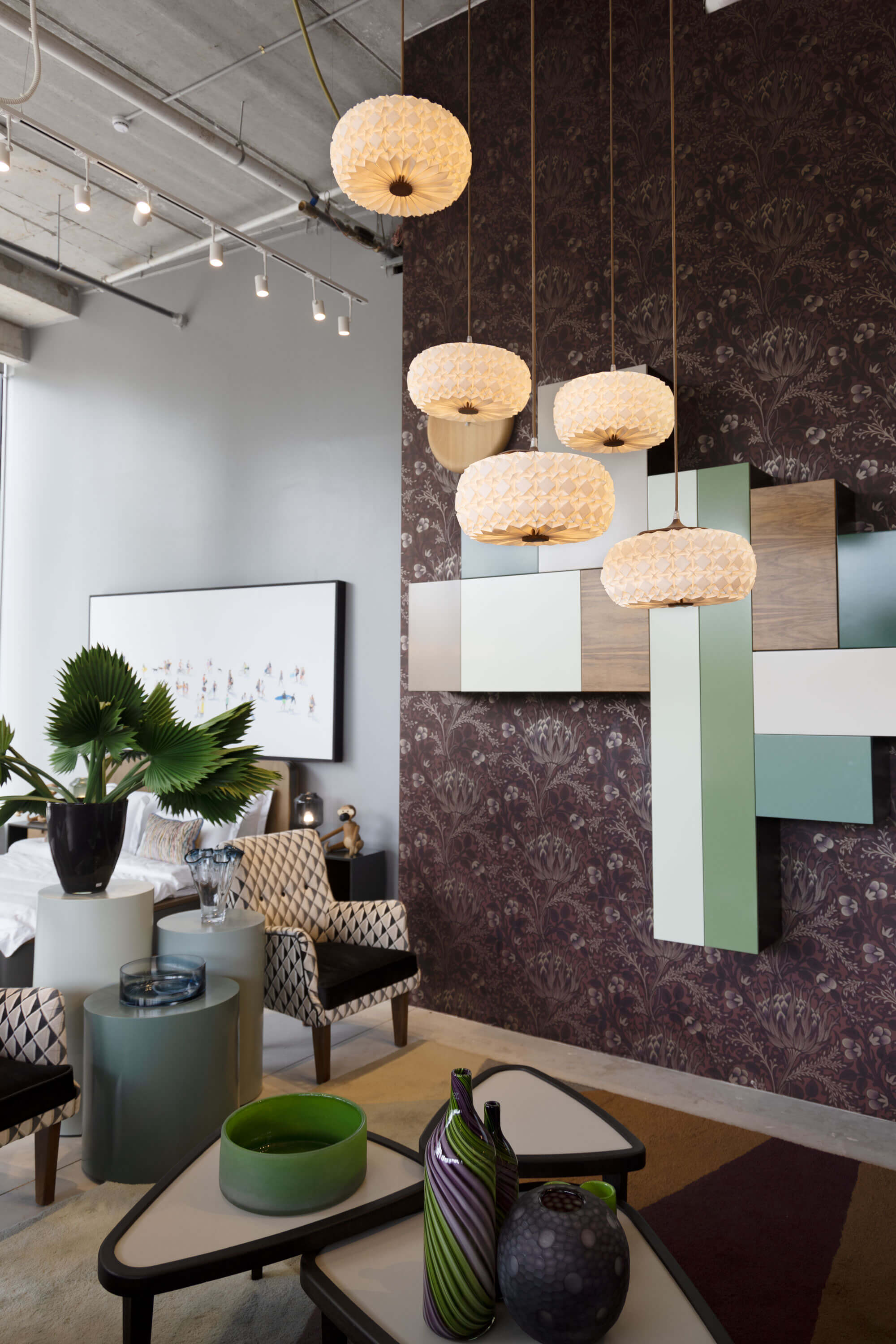 5 Molecules Chandelier by Aqua Creations Luminary Design Studio