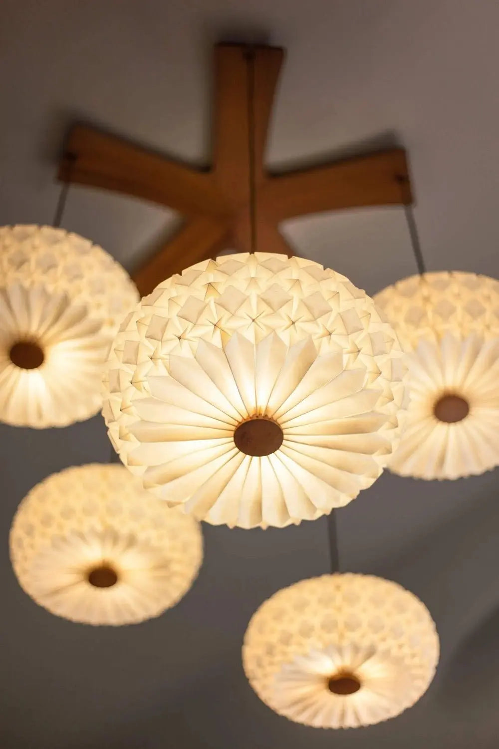 5 Molecules Chandelier by Aqua Creations Luminary Design Studio