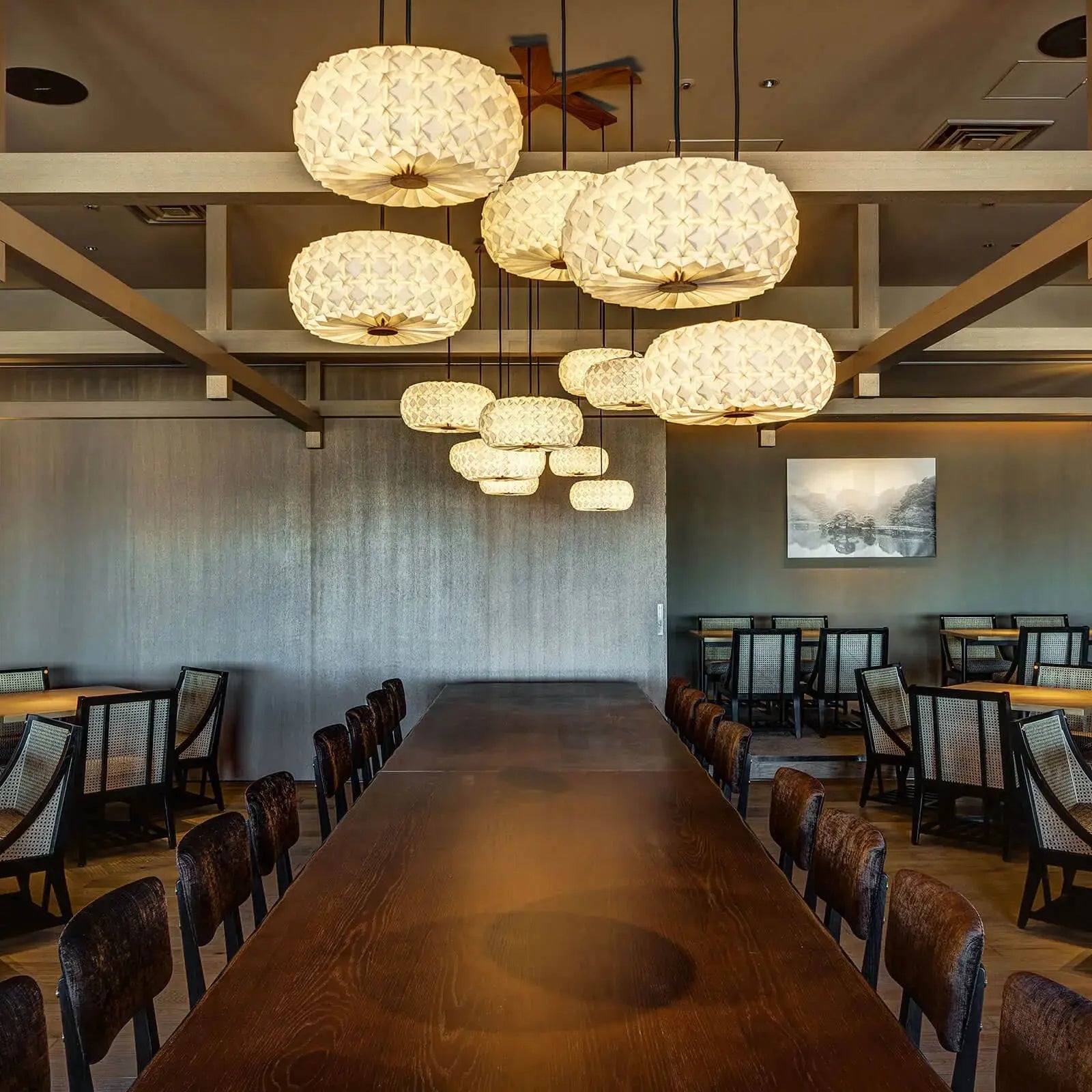 5 Molecules Chandelier by Aqua Creations Luminary Design Studio