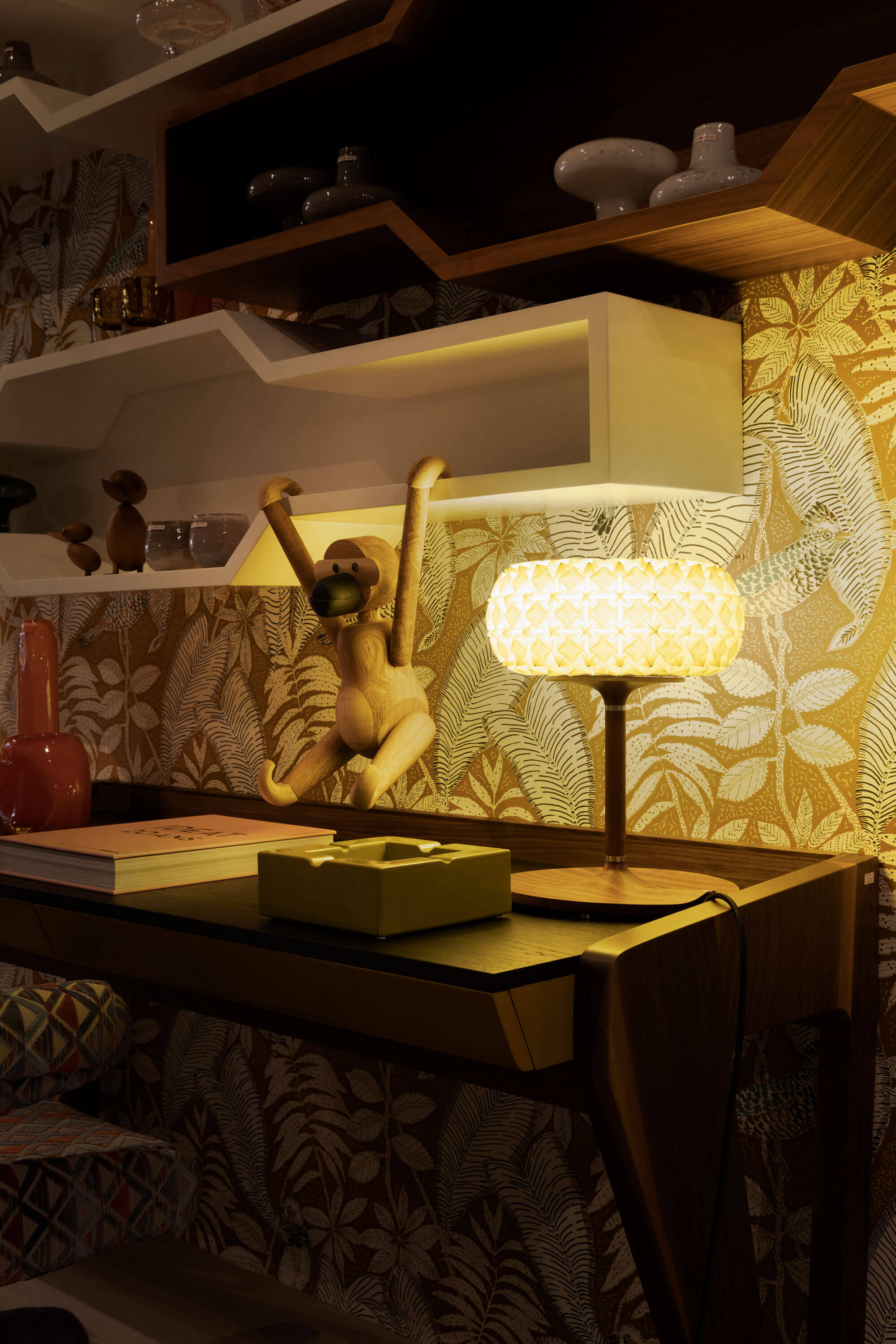 96 Molecules Tall Table Lamp by Aqua Creations Luminary Design Studio