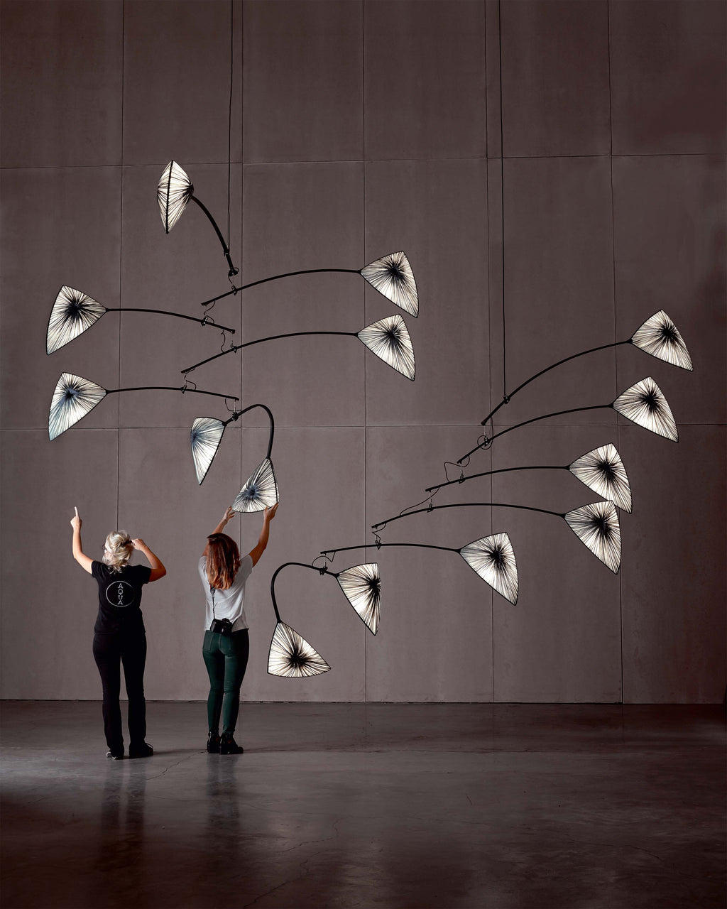 Grace Mobile in Stone silk