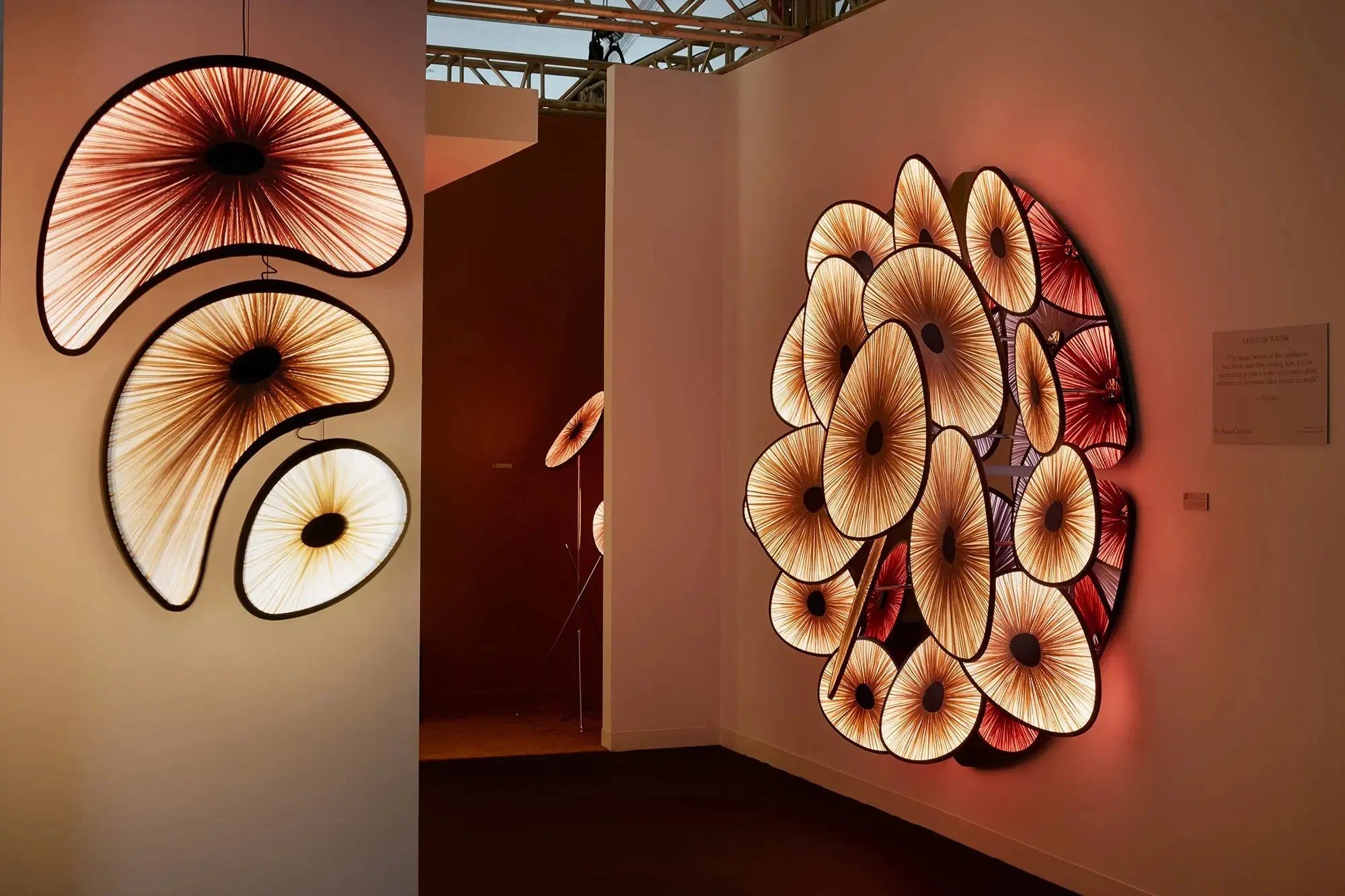 Custom Lotus Lake Wall Light Installation