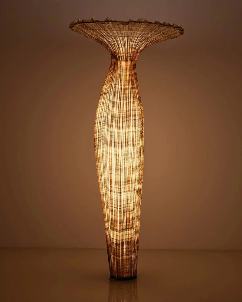Morning Glory Floor Lamp - Anniversary Edition by Aqua Creations Luminary Design Studio