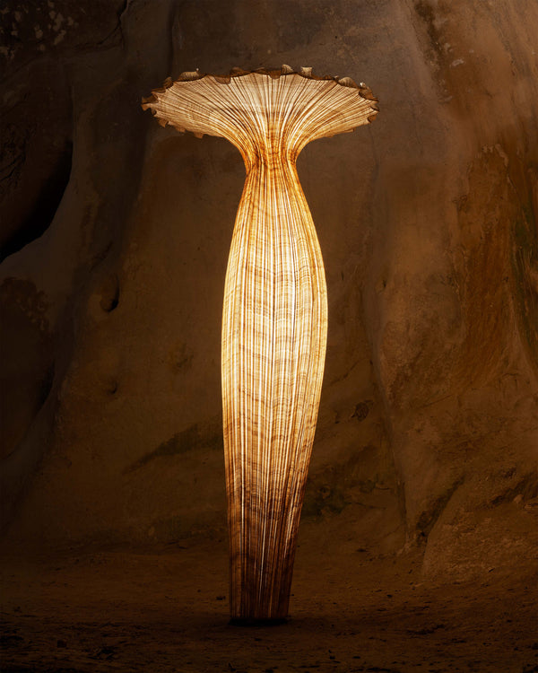 Morning Glory Floor Lamp - Anniversary Edition by Aqua Creations Luminary Design Studio