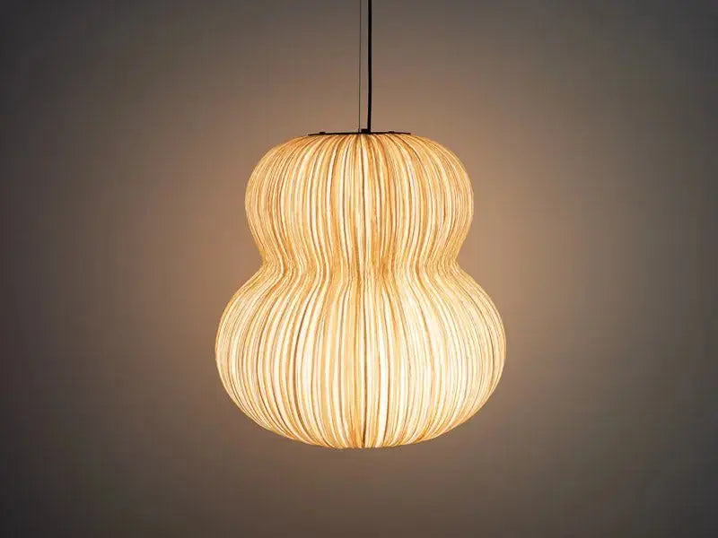 Oji Silk Pendant Lamp by Aqua Creations Luminary Design Studio