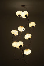 Custom Palms in Cream silk