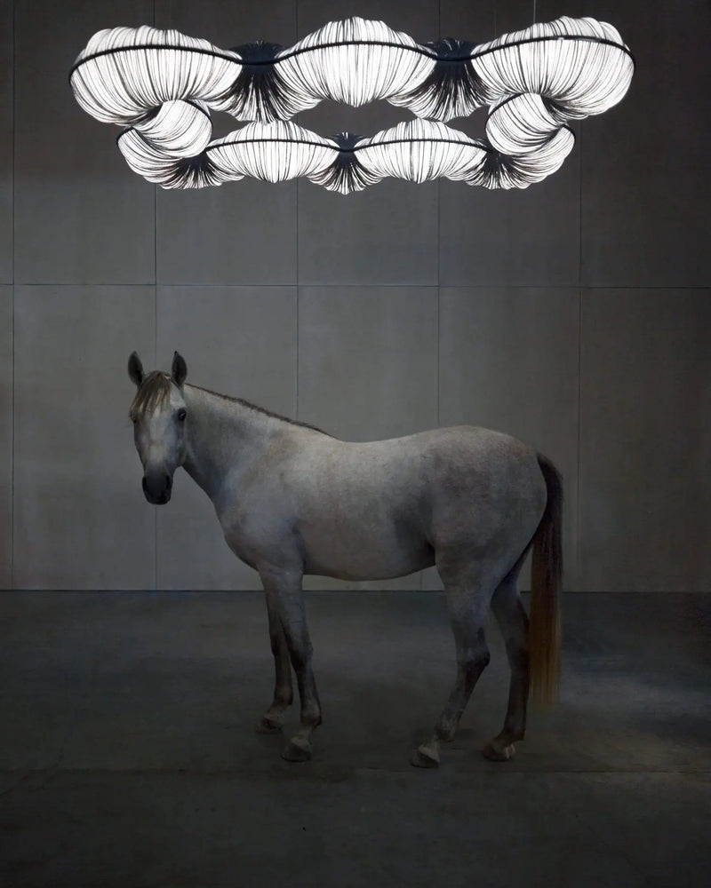 Rotini Chandelier by Aqua Creations Luminary Design Studio