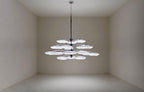 Sunsa Chandelier in Silver silk